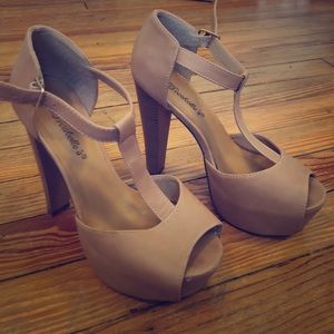 Nude heels